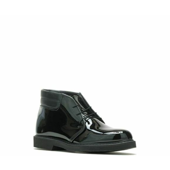 Bates Mens High Gloss Duty Chukka Boots Black Patent Leather Uniform Size 10E Sentinel Chukka High Gloss - On Duty Dress | Wolverine Footwear main image 4